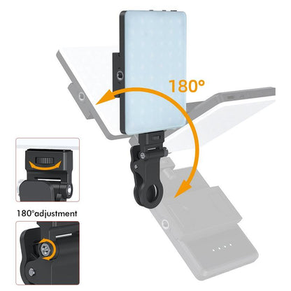 Portable Rechargeable LED Clip-On Selfie Light